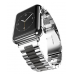 Pulseira de Aço Inox para Apple Watch Clássica Silver Black